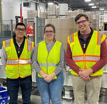 Ingenieros Alejandro Alcantar, Reid Mallette y Steven Phillips