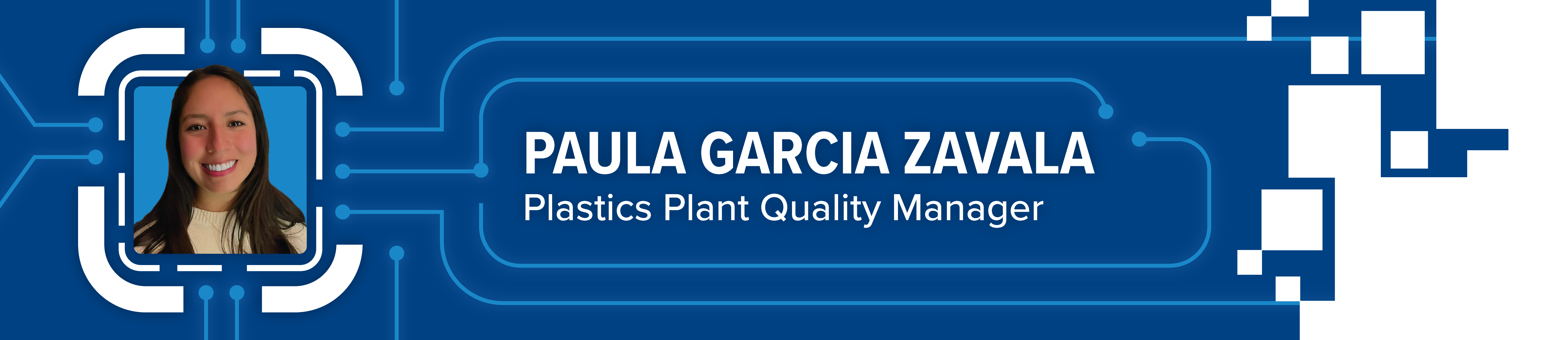 Paula Garcia Zavala, gerente de Calidad de la planta de plásticos